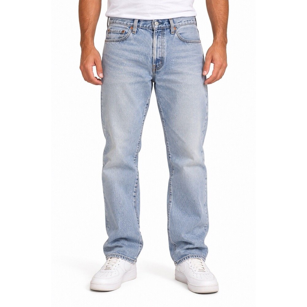 Vintage 2001 Levi’s 505 Jeans Men 36x31 Light Wash Regular Straight Distressed